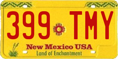 NM license plate 399TMY