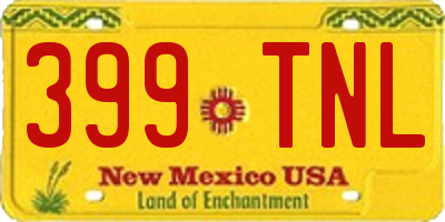 NM license plate 399TNL