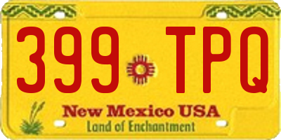 NM license plate 399TPQ