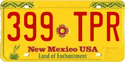 NM license plate 399TPR