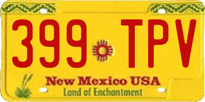 NM license plate 399TPV