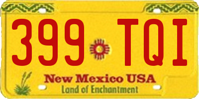 NM license plate 399TQI