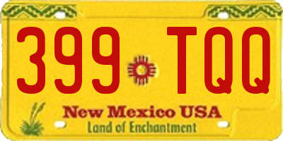 NM license plate 399TQQ