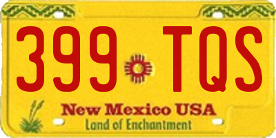 NM license plate 399TQS