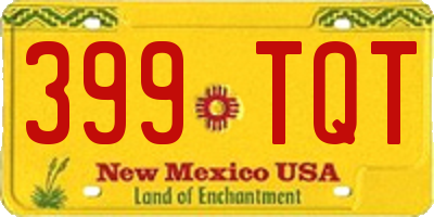 NM license plate 399TQT