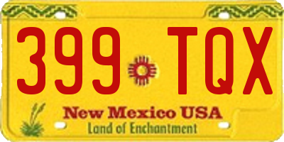 NM license plate 399TQX