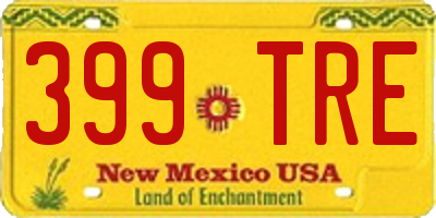 NM license plate 399TRE