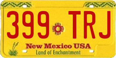NM license plate 399TRJ