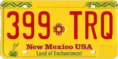 NM license plate 399TRQ
