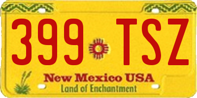 NM license plate 399TSZ