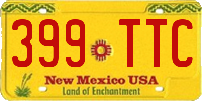 NM license plate 399TTC