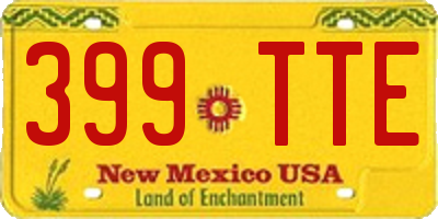 NM license plate 399TTE