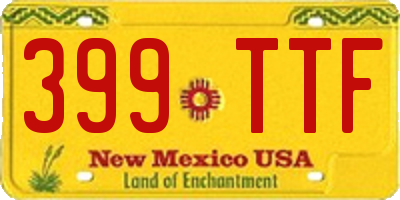 NM license plate 399TTF