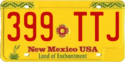 NM license plate 399TTJ