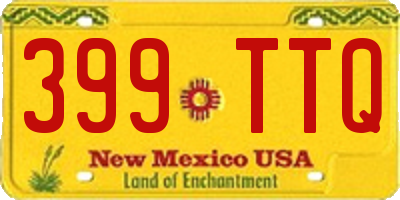 NM license plate 399TTQ