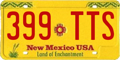 NM license plate 399TTS