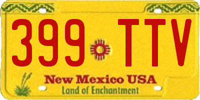 NM license plate 399TTV