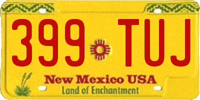 NM license plate 399TUJ