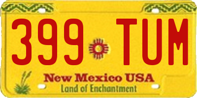NM license plate 399TUM