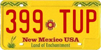 NM license plate 399TUP