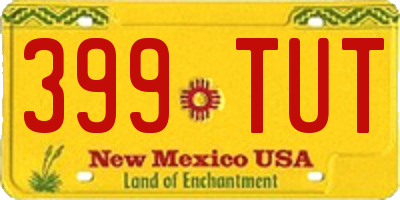 NM license plate 399TUT