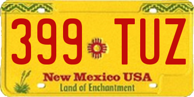 NM license plate 399TUZ