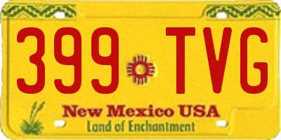 NM license plate 399TVG
