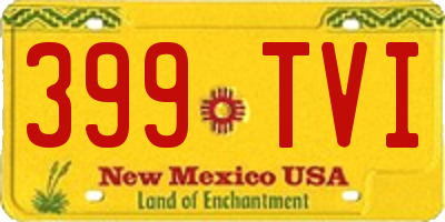 NM license plate 399TVI