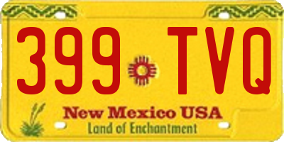 NM license plate 399TVQ