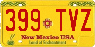 NM license plate 399TVZ