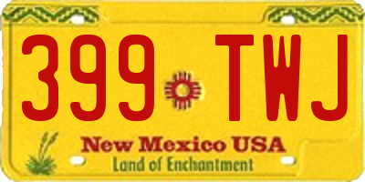 NM license plate 399TWJ