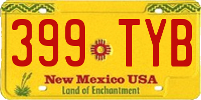 NM license plate 399TYB