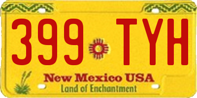 NM license plate 399TYH