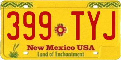NM license plate 399TYJ