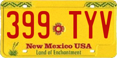 NM license plate 399TYV