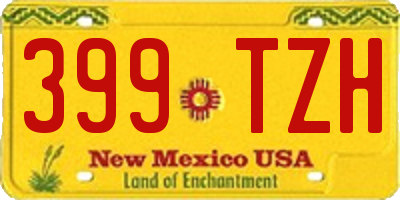 NM license plate 399TZH