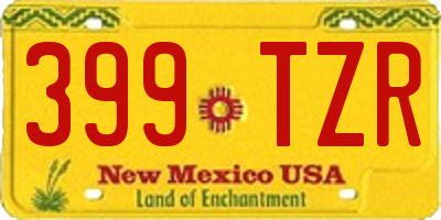 NM license plate 399TZR