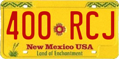 NM license plate 400RCJ