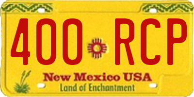 NM license plate 400RCP