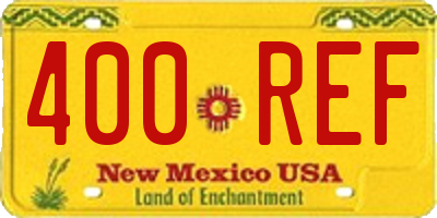 NM license plate 400REF