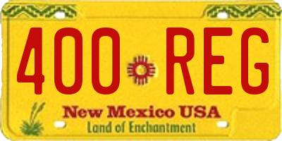 NM license plate 400REG