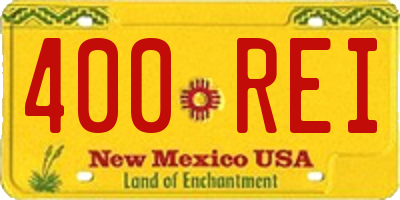 NM license plate 400REI
