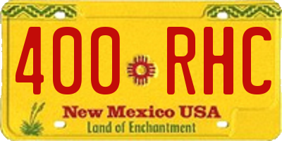 NM license plate 400RHC