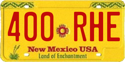 NM license plate 400RHE