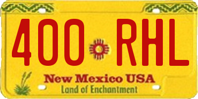 NM license plate 400RHL