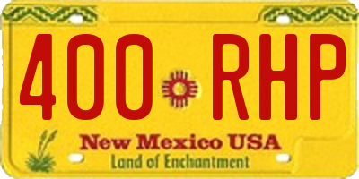 NM license plate 400RHP