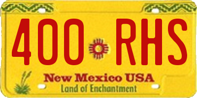 NM license plate 400RHS