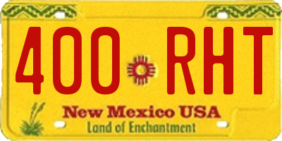 NM license plate 400RHT