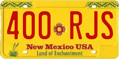 NM license plate 400RJS