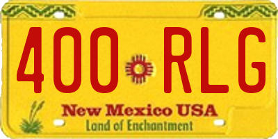 NM license plate 400RLG